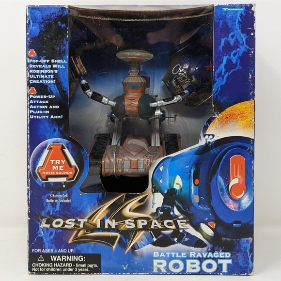 Vintage Lost in Space Battle Ravaged Robot Figure Sealed 1997 Trendmasters - Picture 1 of 7